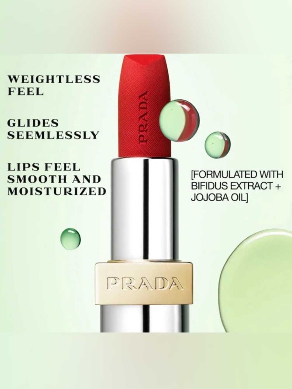 Prada Monochrome Hyper Matte 077 Arancio Lipstick Refillable Magnetic Case - Picture 3 of 15
